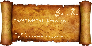 Csókási Katalin névjegykártya
